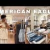 american eagle shop with me + try on haul | fall outfits, back to school outfits