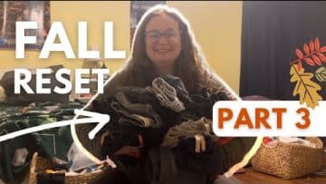 Cozy Declutter with Me! Clothes and Fall Monthly Reset (part 3)