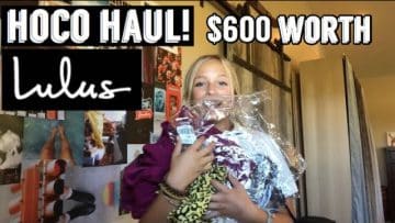 I SPENT $600 AT LULUS ON HOMECOMING DRESSES