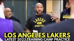 LOS ANGELES LAKERS LATEST 2023 TRAINING CAMP PRACTICE |LAKERS UPDATES