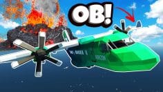 My Friend Tried to CRASH Our Plane into a VOLCANO in Stormworks!