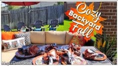 New! Cozy Fall Back Yard Decorate With Me | Kenyas Decor Corner #cozyfall #backyard